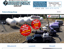 Tablet Screenshot of preferredenergygroup.com